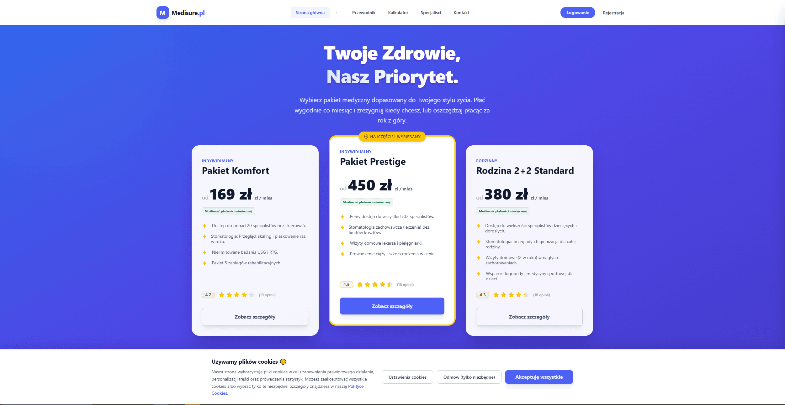 Podgląd projektu Medisure